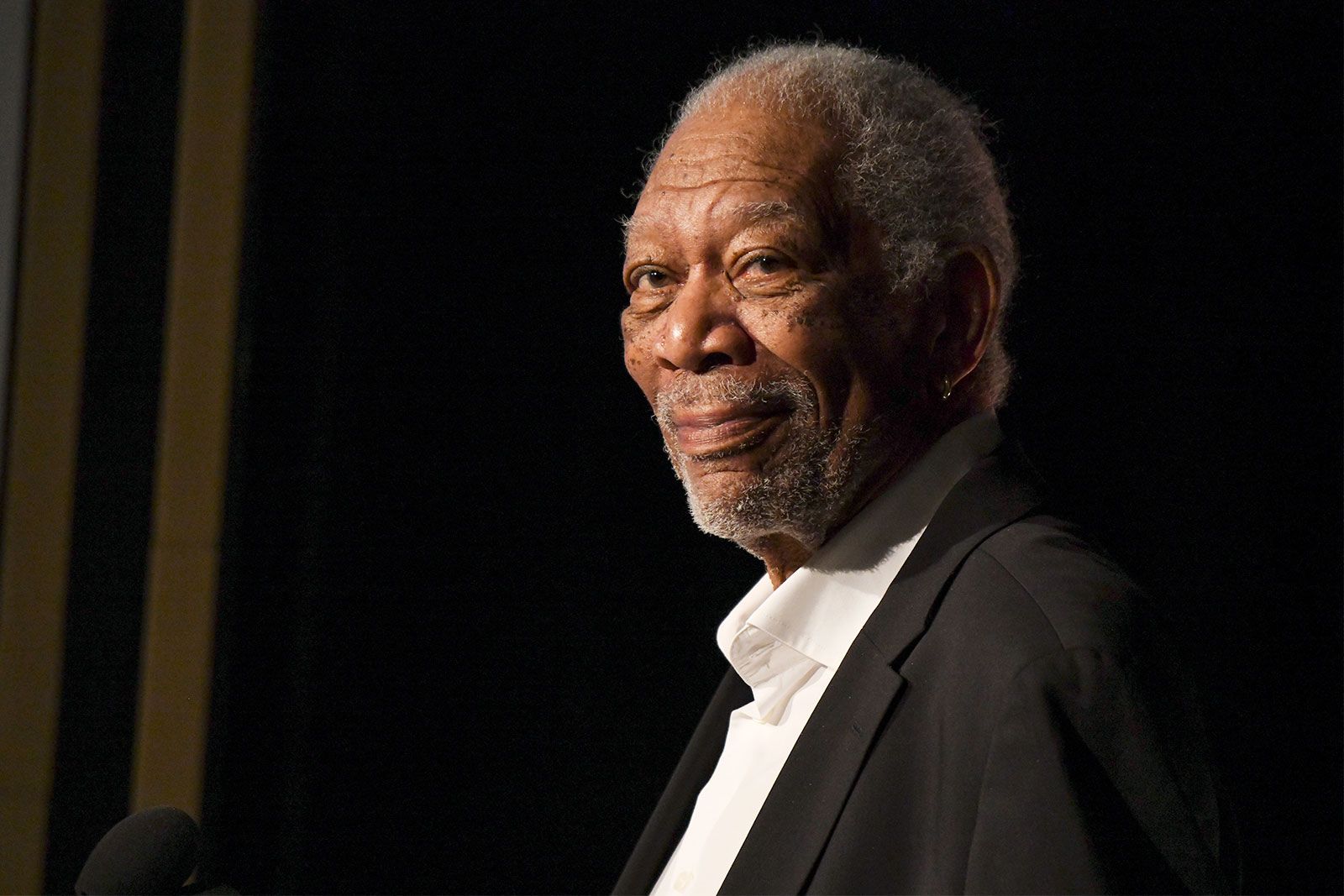 Morgan Freeman souriant