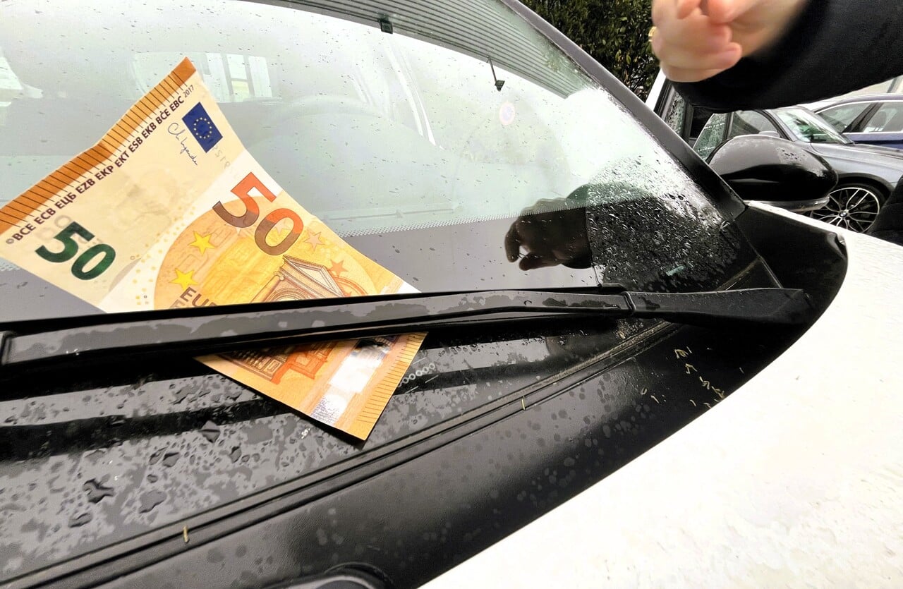 Photo d'une arnaque au billet de 50€ signalée par la police