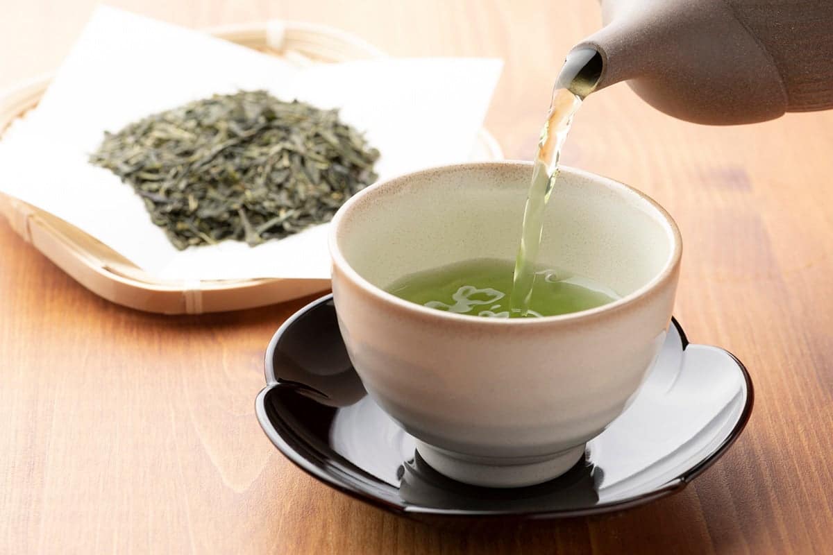 Tasse de thé vert