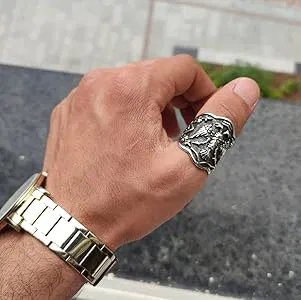Bague de pouce masculine, évoquant autorité et style
