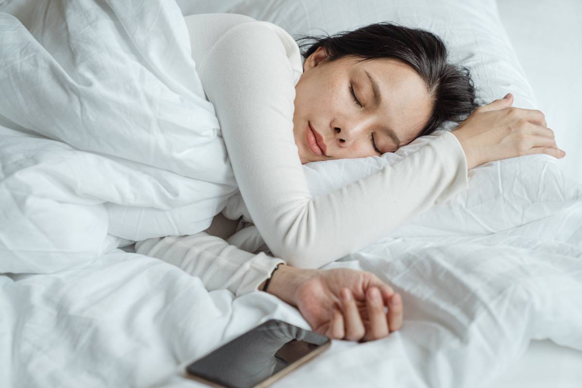Femme dormant paisiblement
