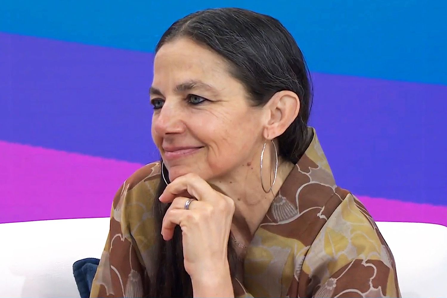 Justine Bateman sur le plateau du Today Show