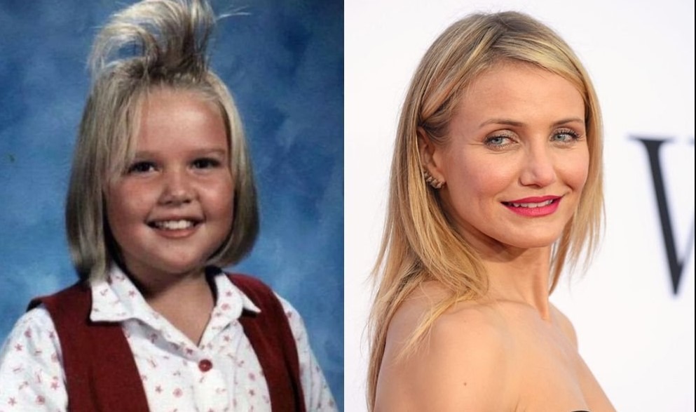 Cameron Diaz enfant, cheveux blonds