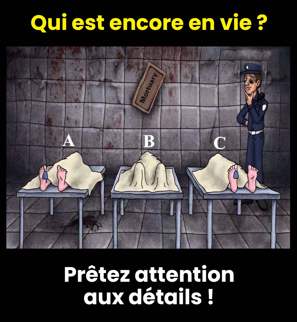 Énigme visuelle - Qui est encore en vie ?