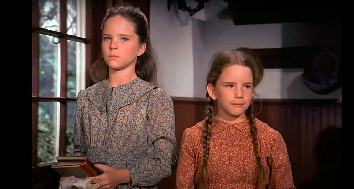 Melissa Gilbert dans son r&ocirc;le de Laura Ingalls, souriante