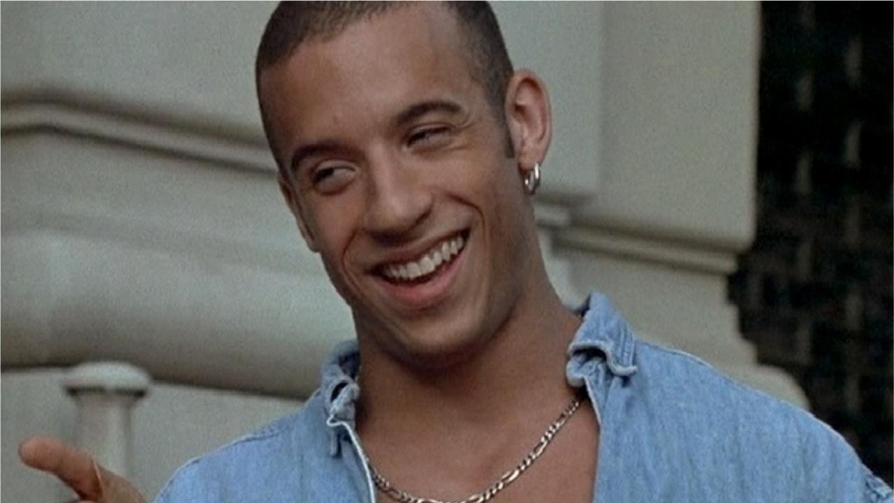 Vin Diesel jeune, avec une expression intense