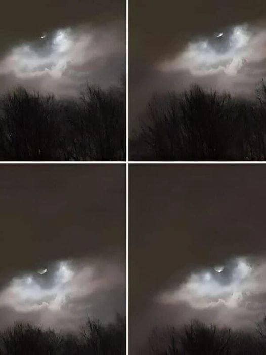 Phénomène lumineux mystérieux dans le ciel