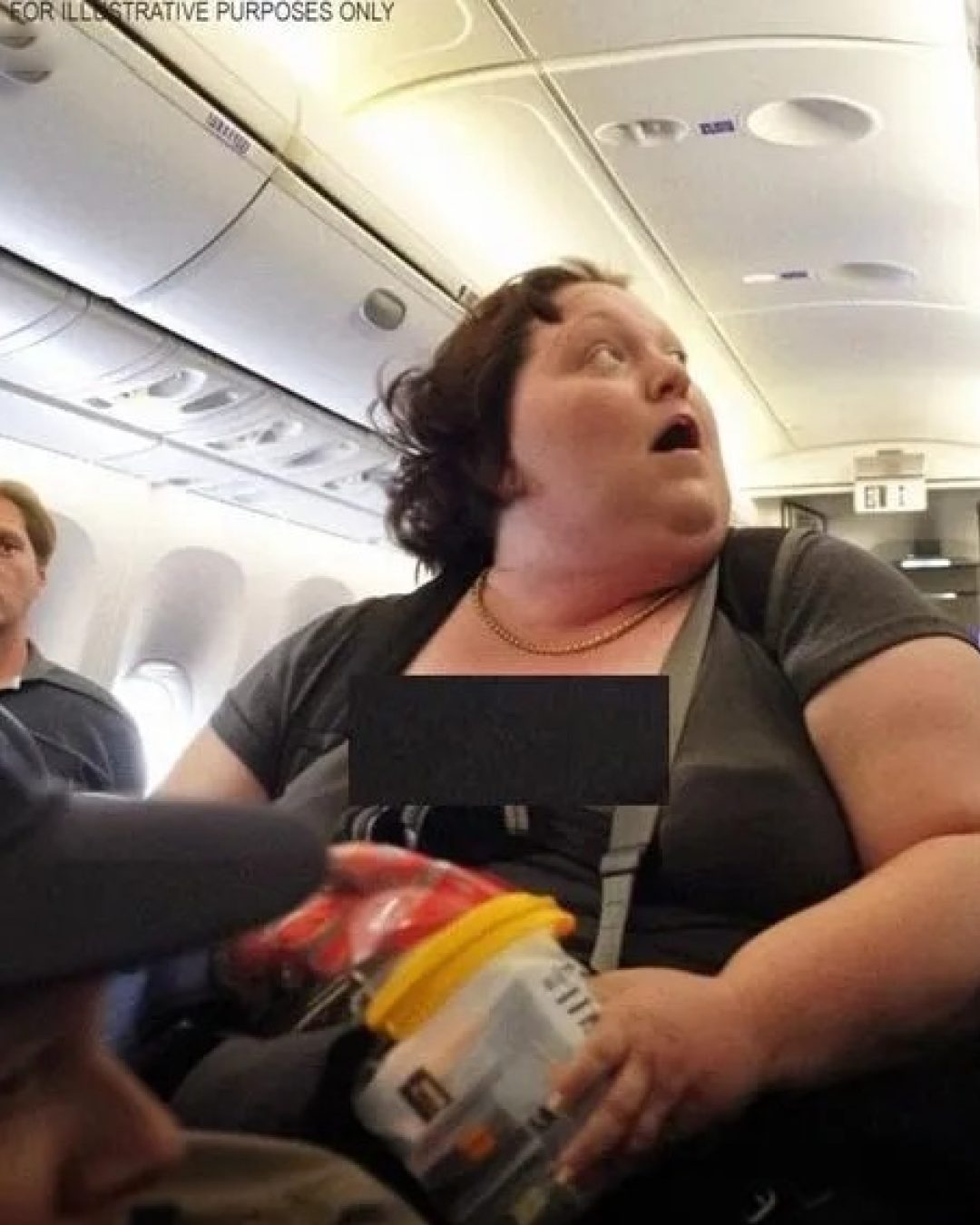 Homme arrogant en avion
