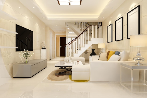 Intérieur chaleureux d'une maison