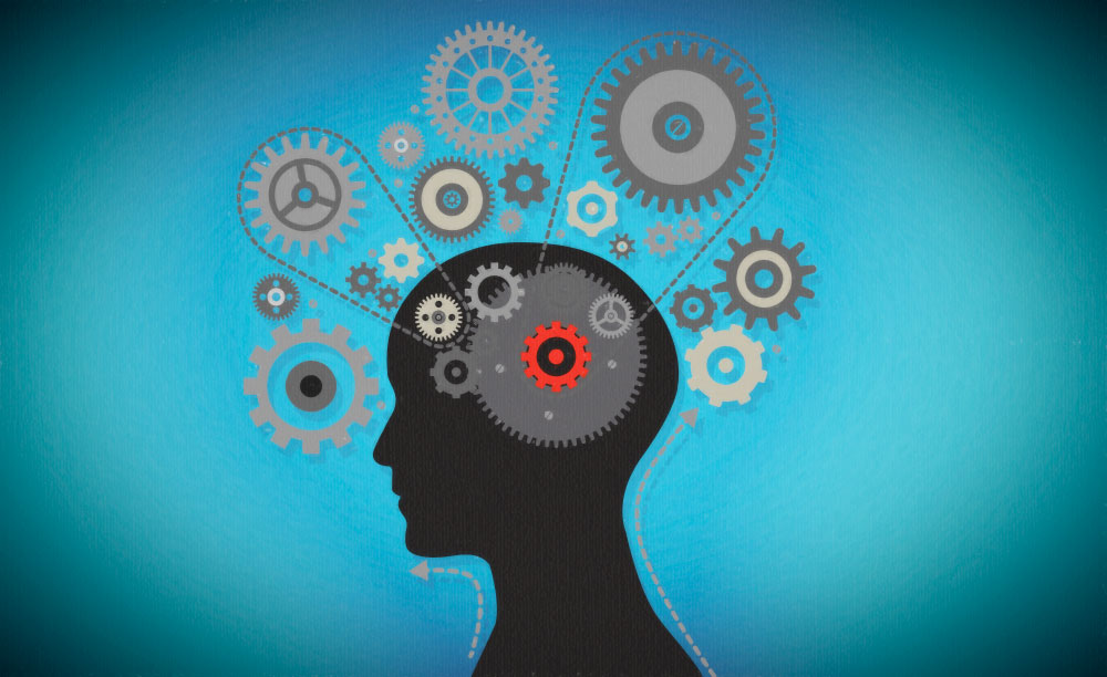 Illustration repr&eacute;sentant une femme r&eacute;fl&eacute;chissant, symbolisant la concentration et l'observation