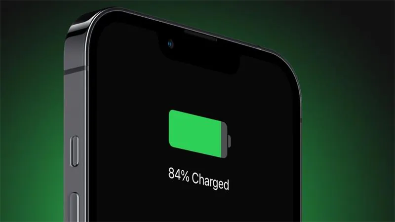 Smartphone affichant 80% de charge